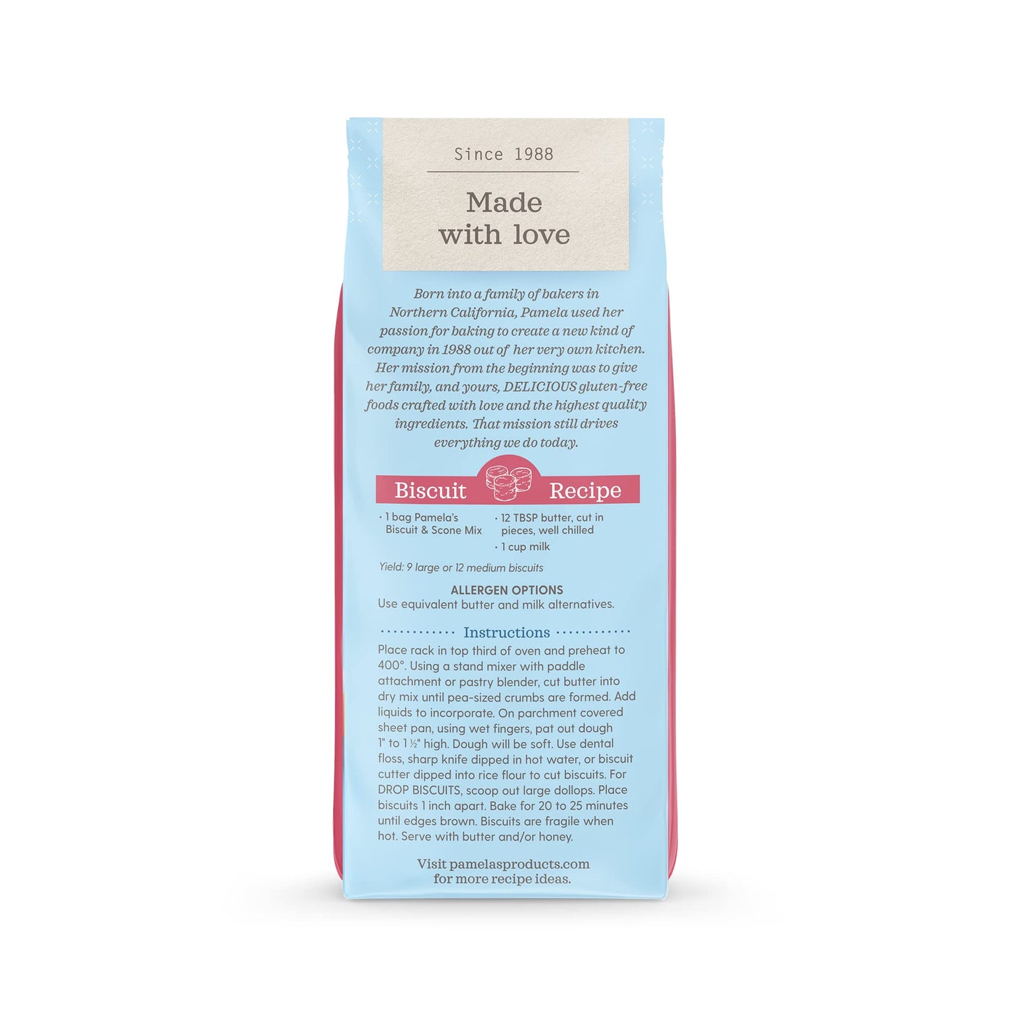 Pamela's Gluten Free Biscuit & Scone Mix, 13 Ounce