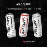 KILL CLIFF Recovery Drink, Tasty Blood Orange | Zero Sugar, Keto- Friendly, Gluten Free | Faster Recovery, Clean Energy, Low Caffeine, Enzymes