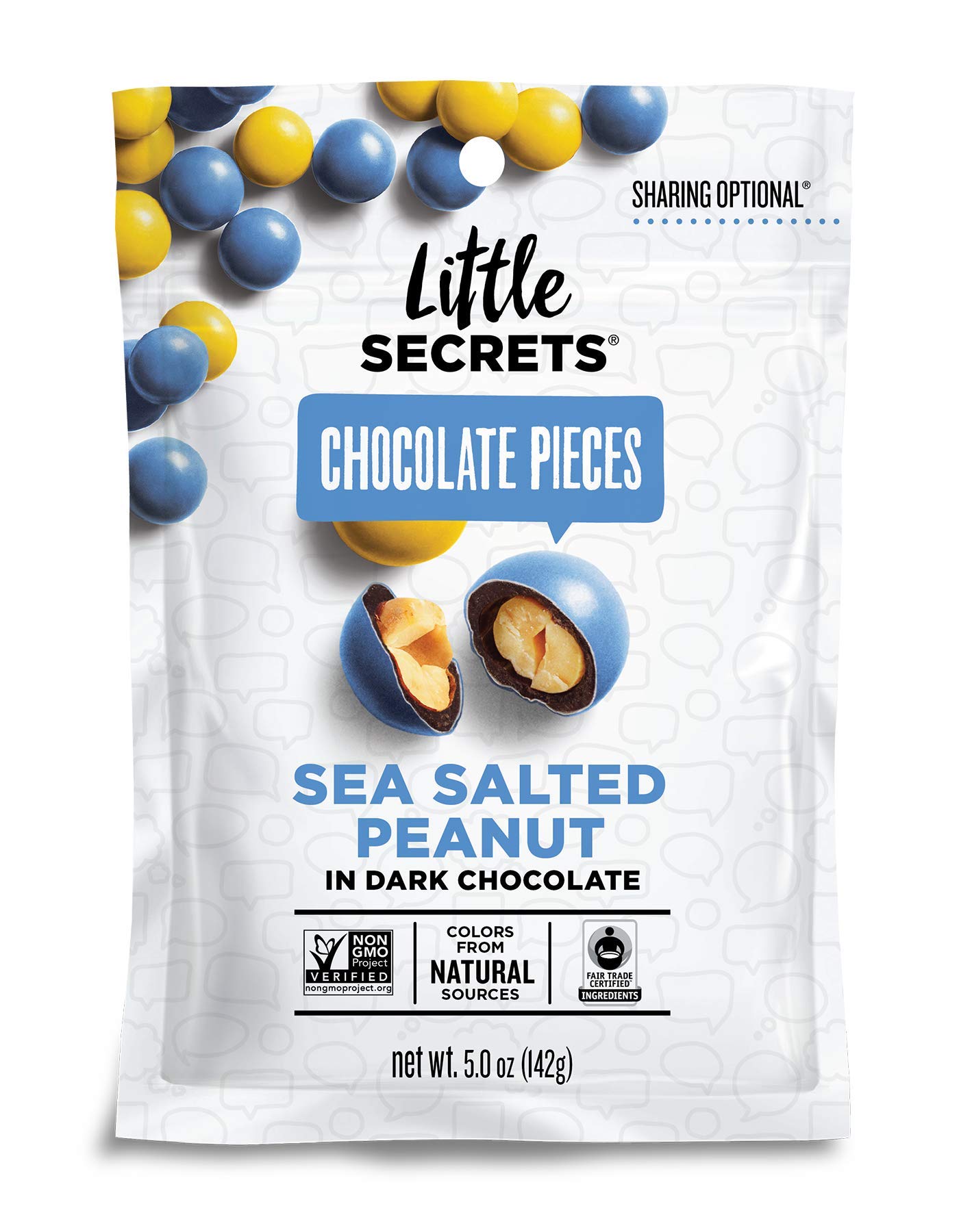 Little Secrets, Candy Chocolate Dark Salted Peanut, 5 Ounce (Pack of 1)