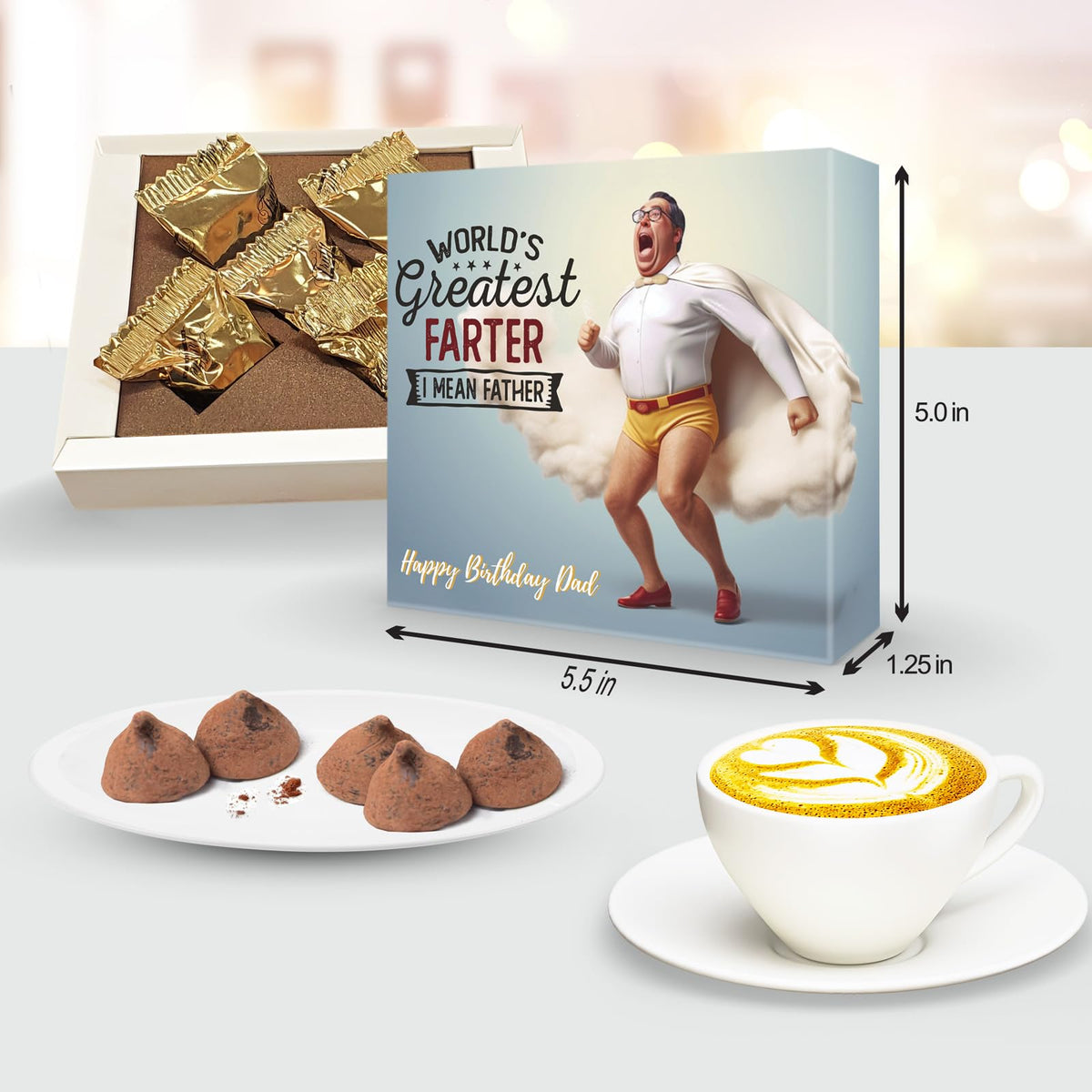 CoolGiftBox Dad Birthday Gift Funny Ideas, Gifts for Father who wants nothing, Father who has everything. Father presents from Daughter or from Kids