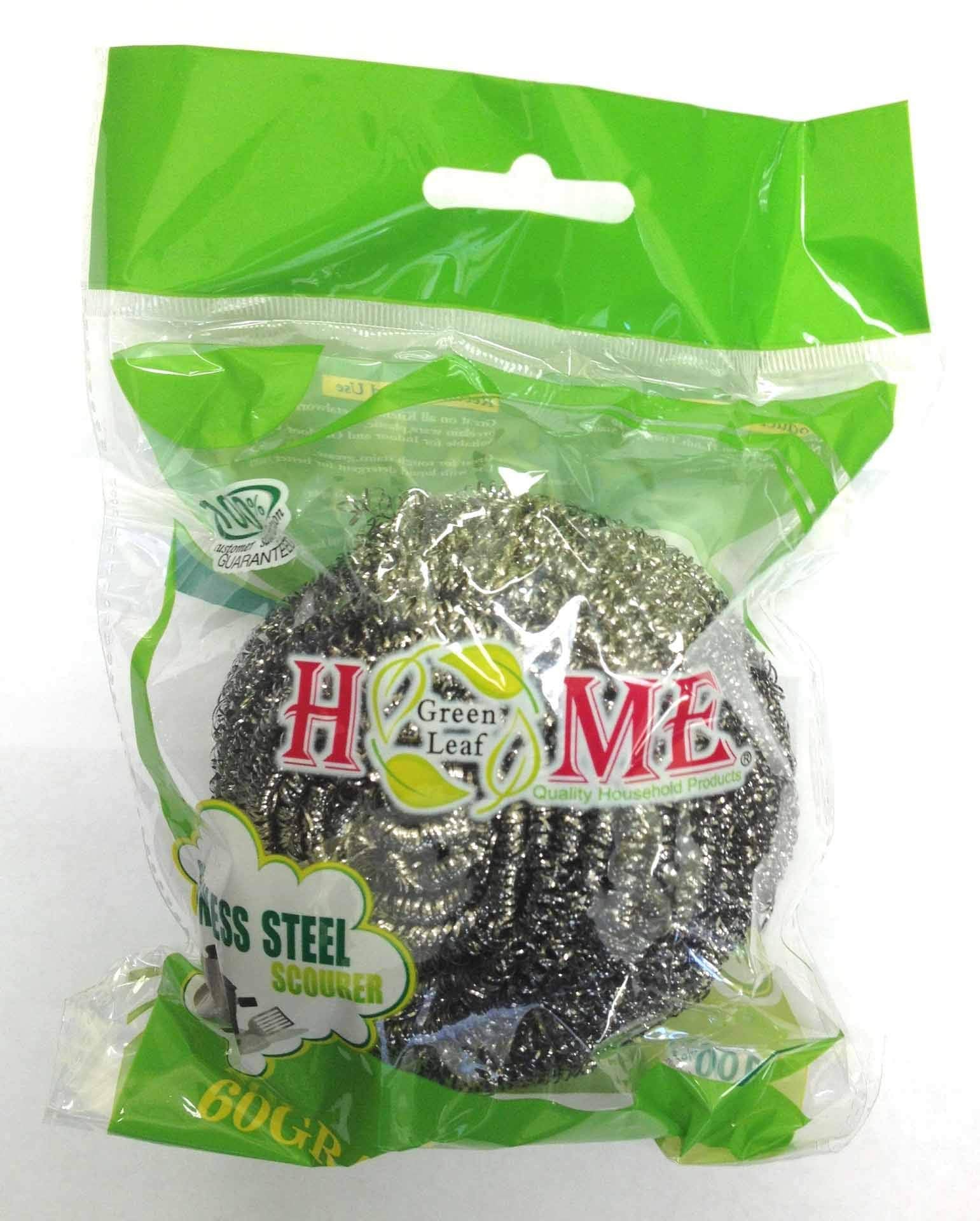 Uniware Heavy Duty Stainless Steel Metal Scourer for All Kitchen Use, 1-Pack (60g)