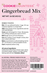 The Cookie Countess Gourmet Gingerbread Cookie Mix