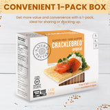 Natural Nectar Original Cracklebred - 1 Pack | Light & Crisp Cracklebred Crispbread Crackers, Delicate Texture for Toppings, Cheese Boards & Snacks