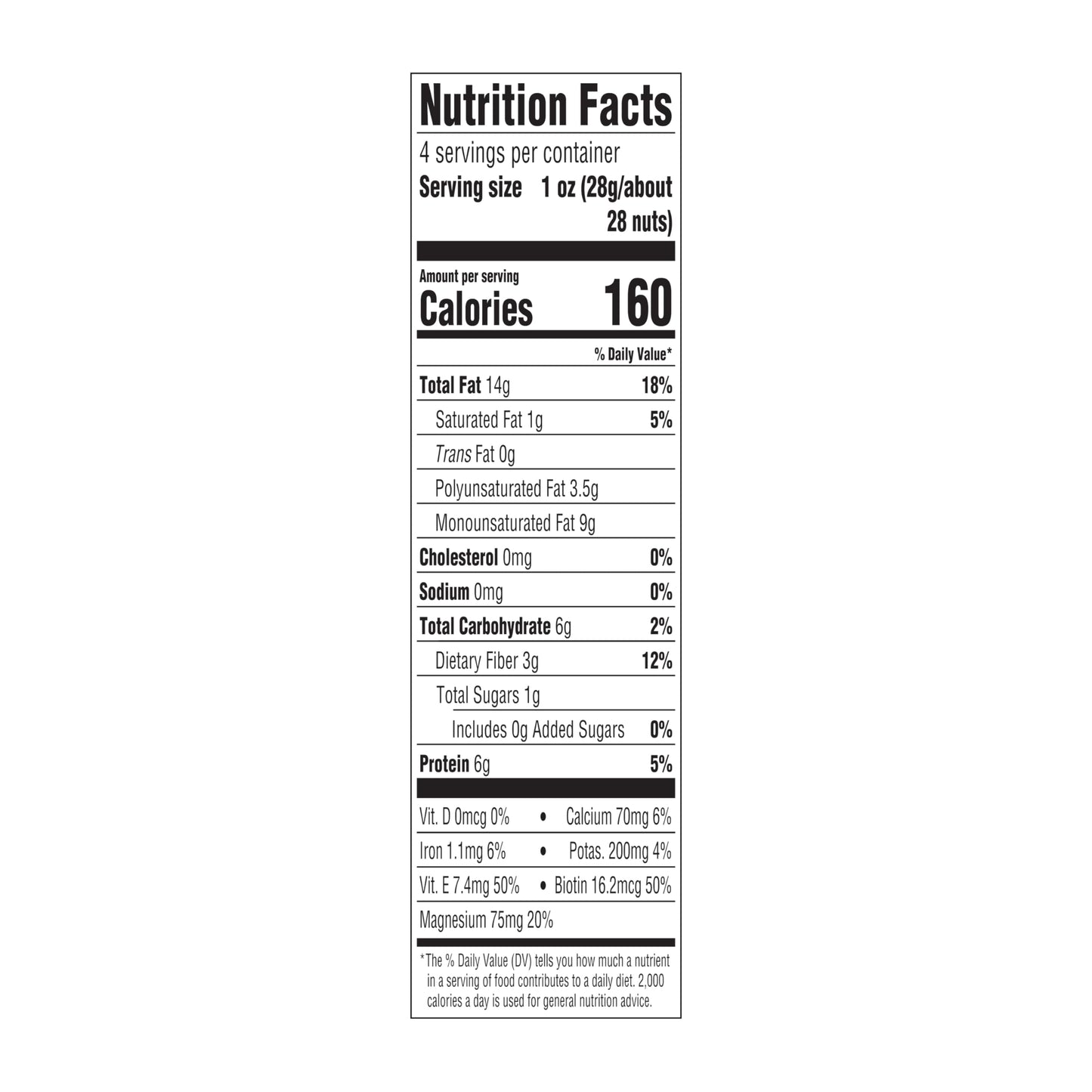 Blue Diamond Almonds, Raw Whole Natural, 4 Ounce (Pack of 12)