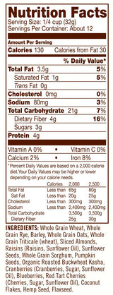 Bob's Red Mill Fruit & Seed Muesli, 14oz (Pack of 4) - Non GMO, Whole Grain, Kosher
