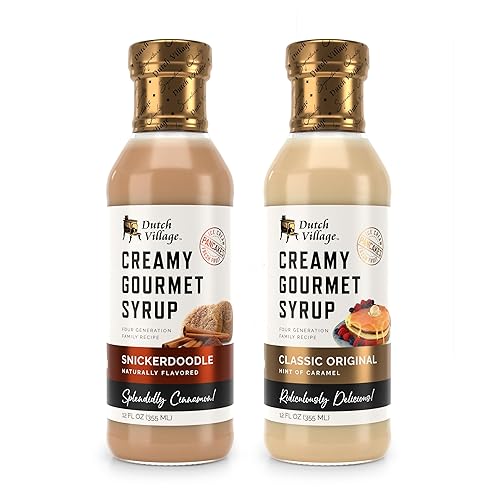 Creamy Gourmet Breakfast & Dessert Syrup | Organic Ingredients - Clean Label | No Preservatives, Artificial Flavors, or Corn Syrup | Gluten-Free |