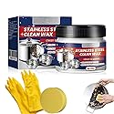 HOLVA Stainless Steel Scratch Remover for Appliances, Multi-Purpose Scratch Remover Paste, Stainless Steel Scratch Repair Kit for Oven, Sink, Fridge