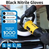 HEAVY DUTY Nitrile Gloves Disposable, Latex Free, Food Grade, 5 mil, Cooking, Cleaning, Hair Dye,1000 Count, 9inch (L)