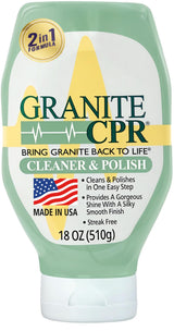 Granite CPR Cleaner & Polish Can Be Used Daily On Granite, Marble, Quartz & Corian. Leaves A Gorgeous Streak-Free Shine & Silky Smooth Finish. Cleans