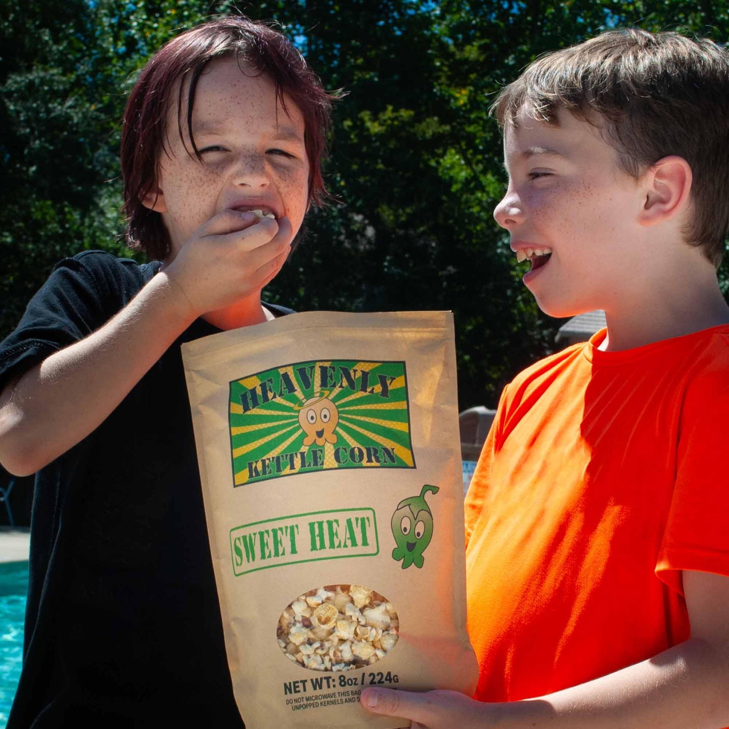 Heavenly Kettle Corn - Sweet Heat Kettle Corn - Family Size 8oz Bag