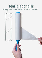 Mammoth Lint Roller-Extra Large Lint Roller, 2 Rollers and 2 Refills, 90 Sheets per Roll, Perfect for Pets (360 Extra Long Sheets Total)