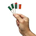 1,440 Count | KingSeal Italian Flag Toothpicks, 2.5 Inch, Ideal for Italian Restaurants, Appetizers, Cocktails, and More - 10 Packs x 144