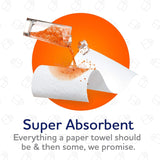 Plenty Ultra Premium 2-Ply Paper Towels, 5X Stronger Super Absorbent Strong & Durable Flex-A-Size (12 Double Rolls, 110 Half Sheets Per Roll, 11" x