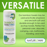 NatureZway Bamboo Perforated Towels Rayon Made from Bamboo, 25 Sheets