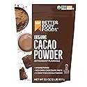 BetterBody Foods Organic Cacao Powder, Unsweetened, Rich Chocolate Flavor, Non-GMO, Gluten-Free, 32 Ounce, 2 lb bag