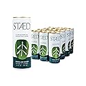 STAED Organic Energy Drinks, Clean Natural Productivity Drink with Cognizin® Citicoline & L-Theanine, Sparkling Functional Beverage, Clean Caffeine