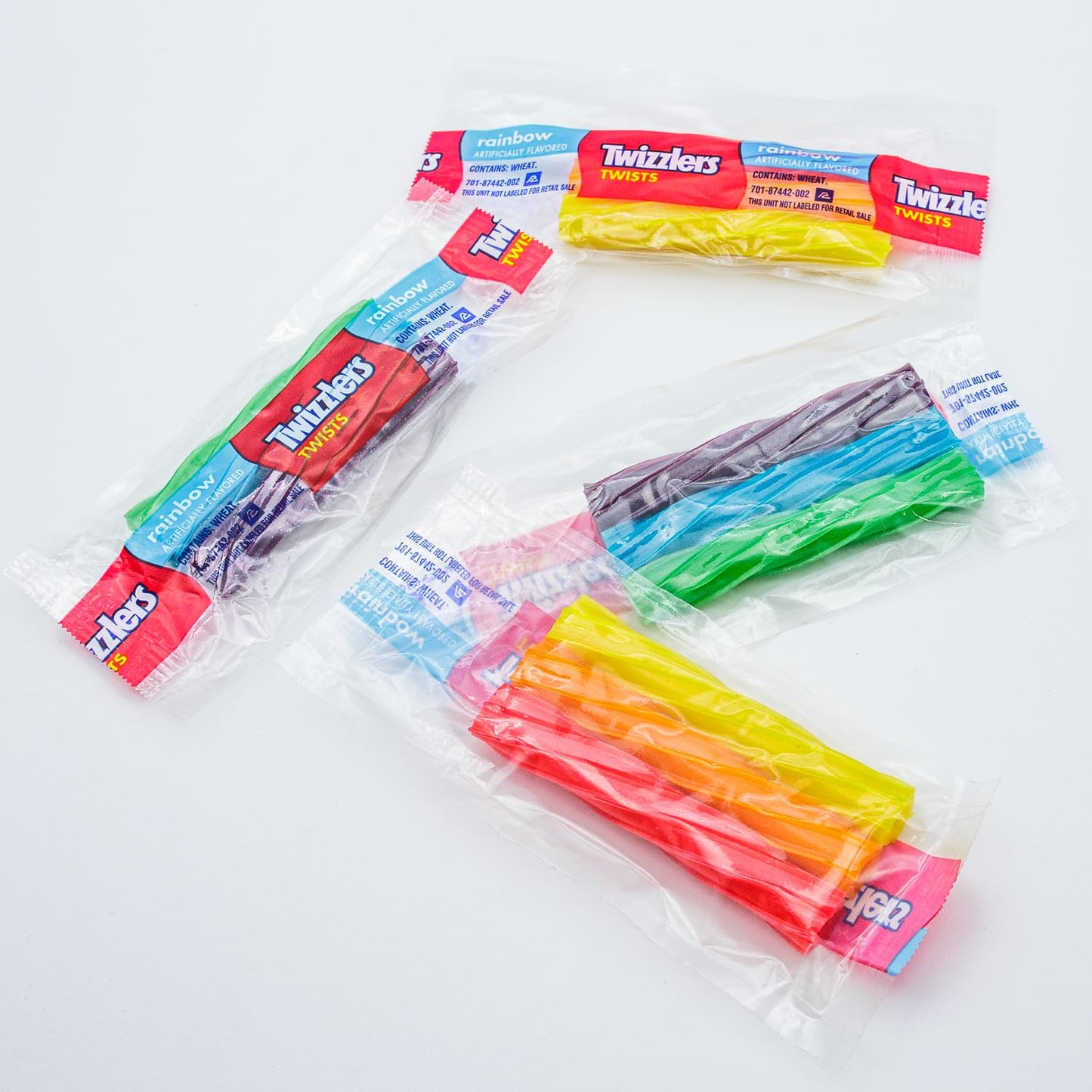 Twizzlers Rainbow Chewy Candy 2 lb - Licorice Style Twists, Assorted Fruit Flavored (Orange, Strawberry, Lemonade, Blue Raspberry, Watermelon, Grape)