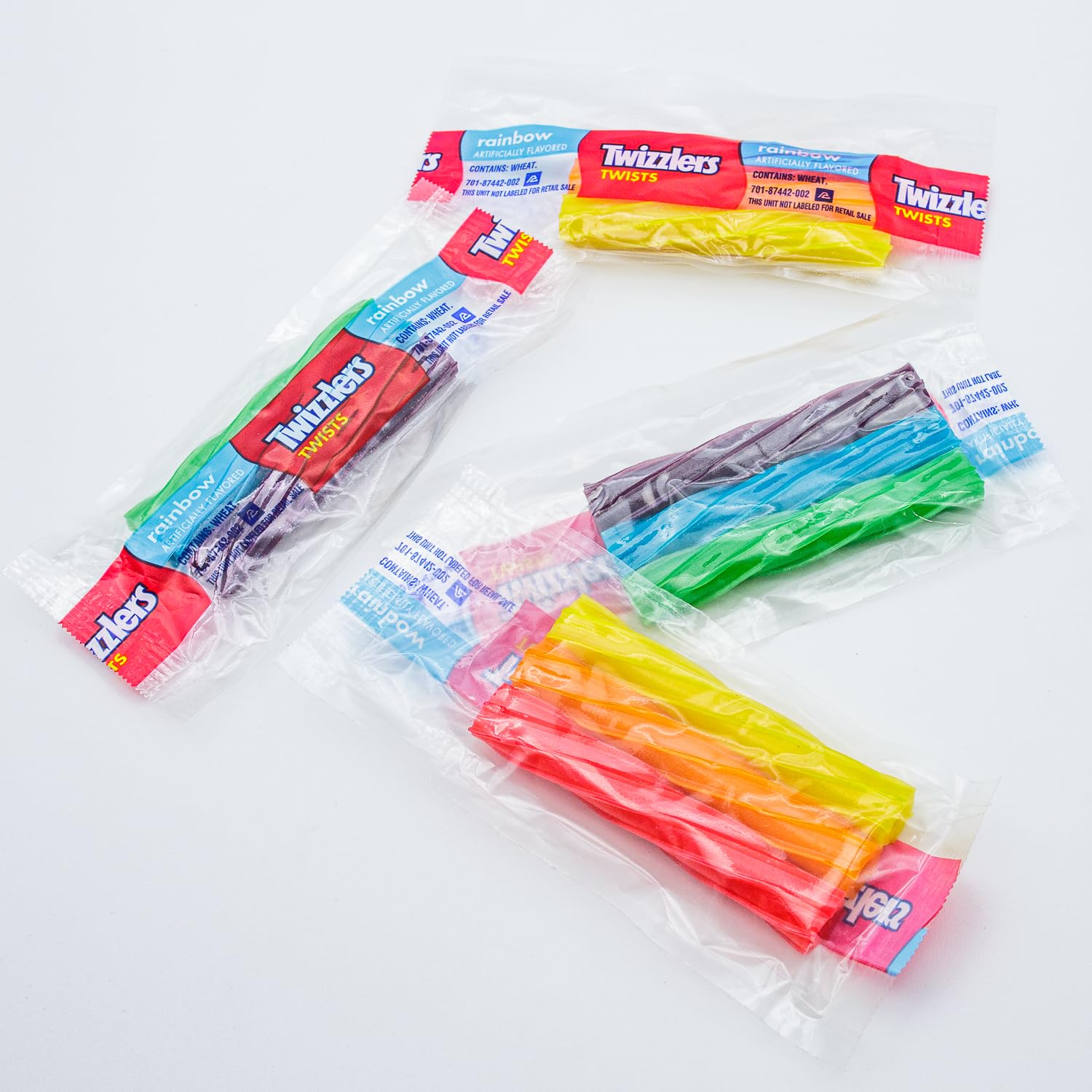 Twizzlers Rainbow Chewy Candy 2 lb - Licorice Style Twists, Assorted Fruit Flavored (Orange, Strawberry, Lemonade, Blue Raspberry, Watermelon, Grape)