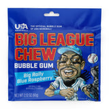 Big League Chew Big Rally Blue Raspberry Bubble Gum - Bold Blue Raspberry Blast | Perfect for Baseball Games, Teams, Concessions, Parties, and More |