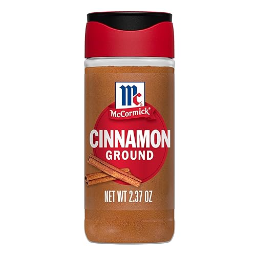 McCormick Ground Cinnamon, Non GMO, Aged Up to 15 Years, Brings Rich Cinnamon Flavor to Savory & Sweet Recipes, 2.37 oz