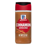 McCormick Ground Cinnamon, Non GMO, Aged Up to 15 Years, Brings Rich Cinnamon Flavor to Savory & Sweet Recipes, 2.37 oz