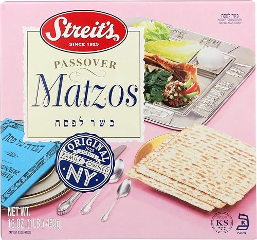Streit's Passover Matzos Kosher For Passover 16 oz. Pack of 6.6