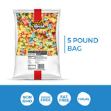 Candy Break Sour Neon Gummy Bears, Four Flavor Gummies, Sweet & Sour Candy Snacks for Kids & Adults, Bulk Candies Share Size Bag, Variety Pack, 5 lbs