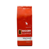 BIGGBY Salted Caramel Flavored Ground Coffee, 12 oz. Bag, Medium Roast