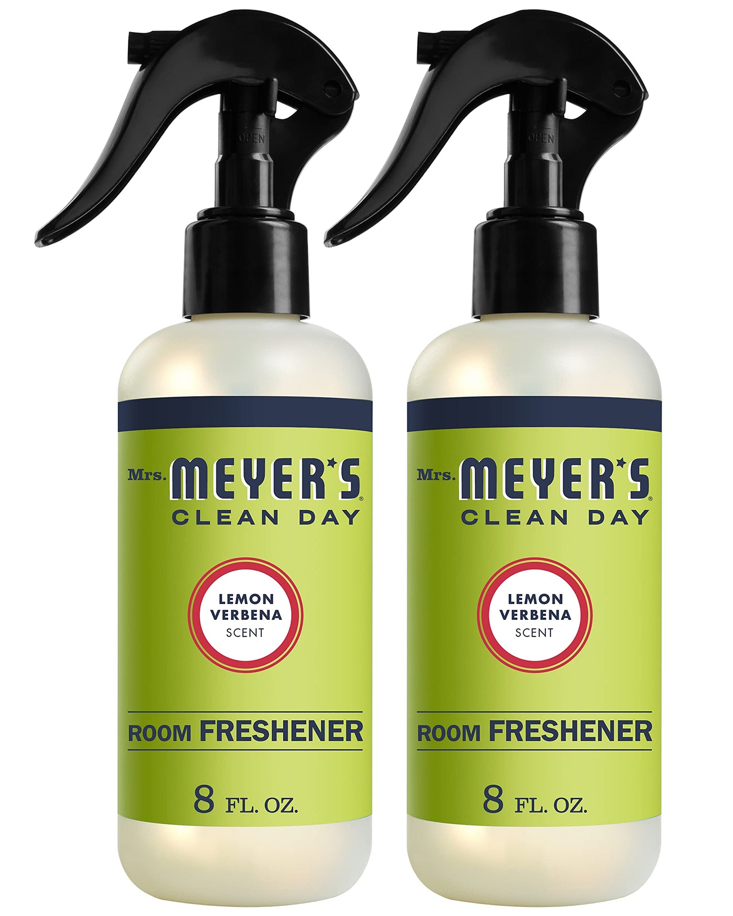 Mrs. Meyer's Clean Day Room Freshener Spray Bottle, Lemon Verbena Scent, 8 Fl oz (Pack of 2)