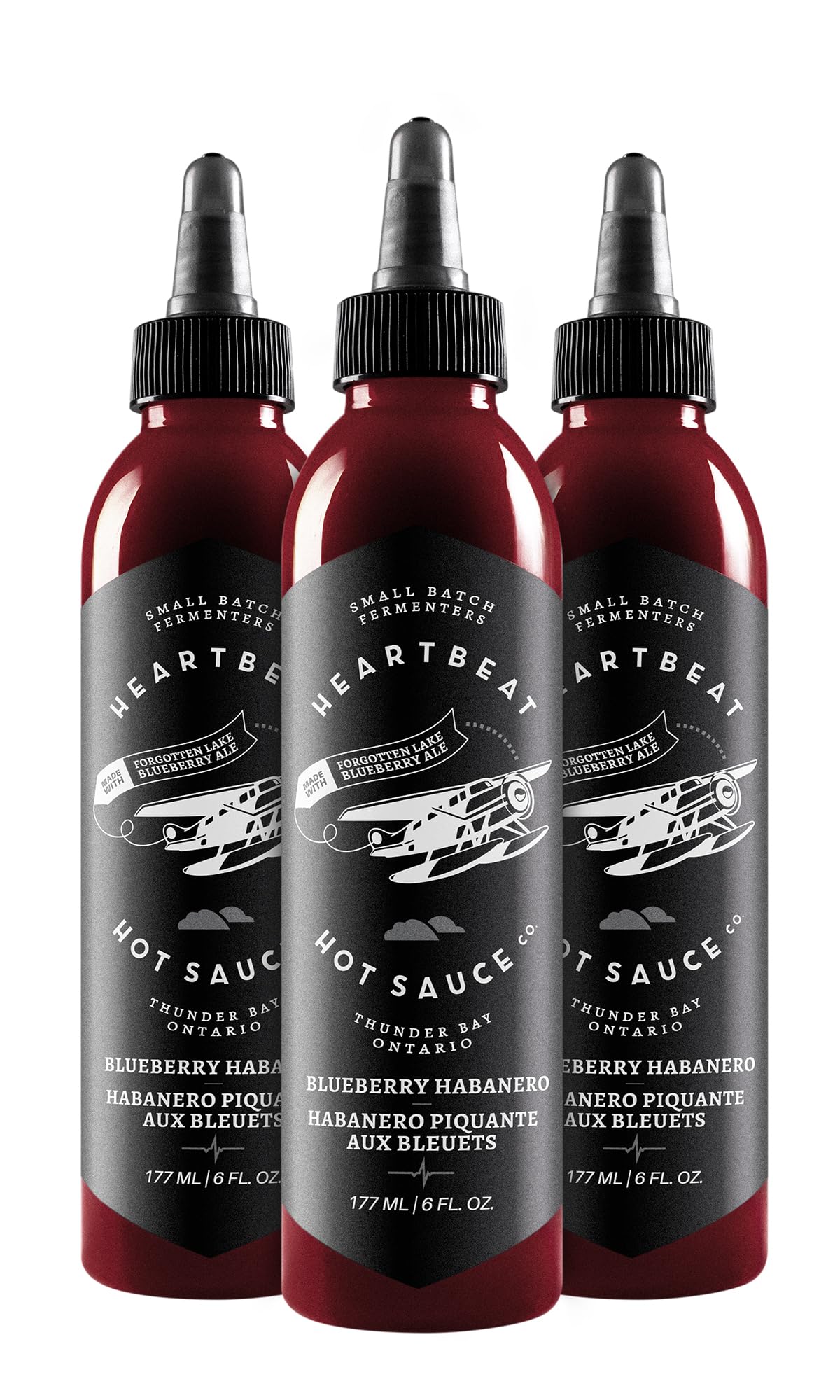 Heartbeat Hot Sauce Co. | Blueberry Habanero, 6 oz. 3 pack