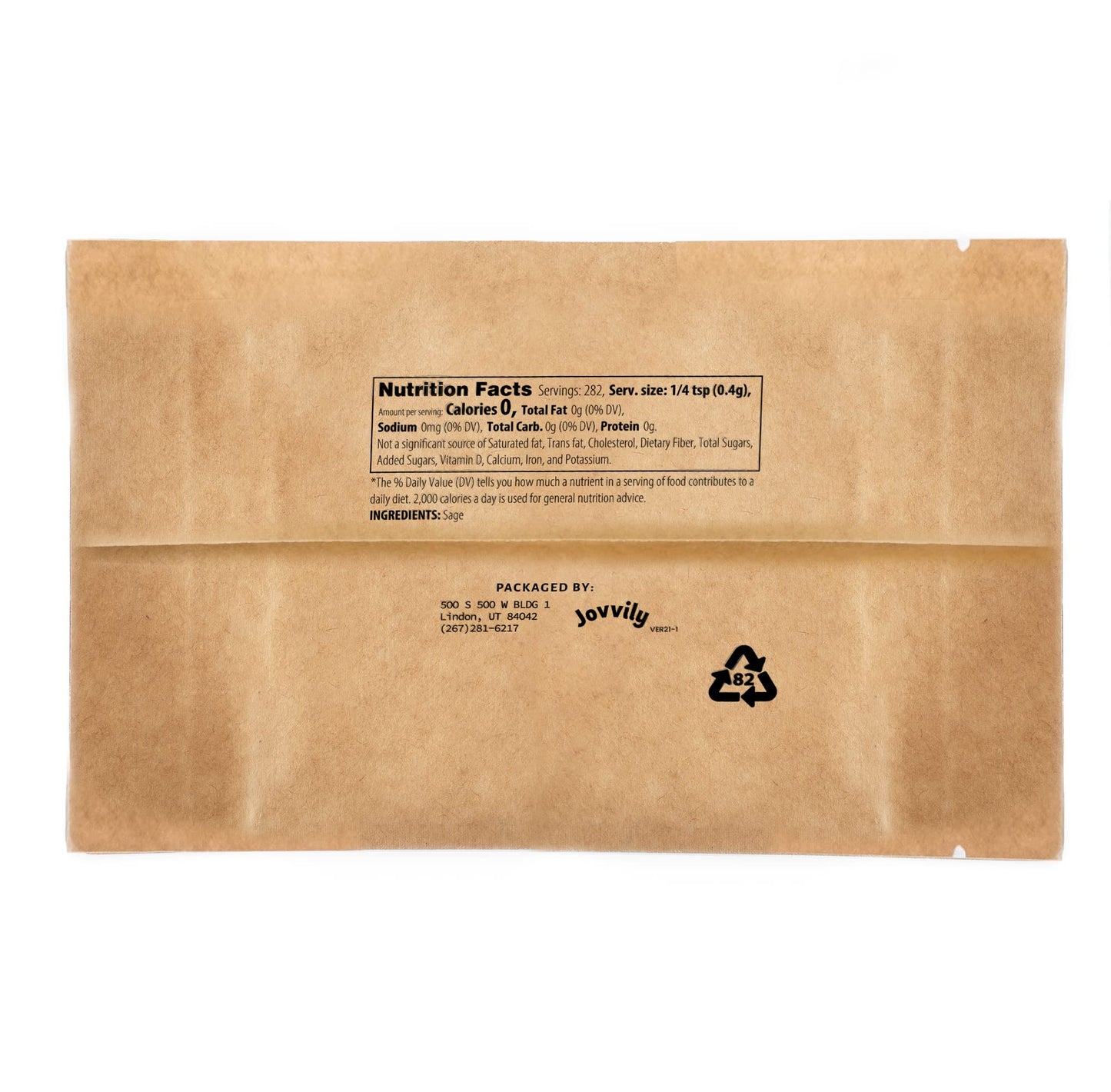 Jovvily Ground Sage - 4 oz - Traditional Herb Seasoning - Soups - Stuffing