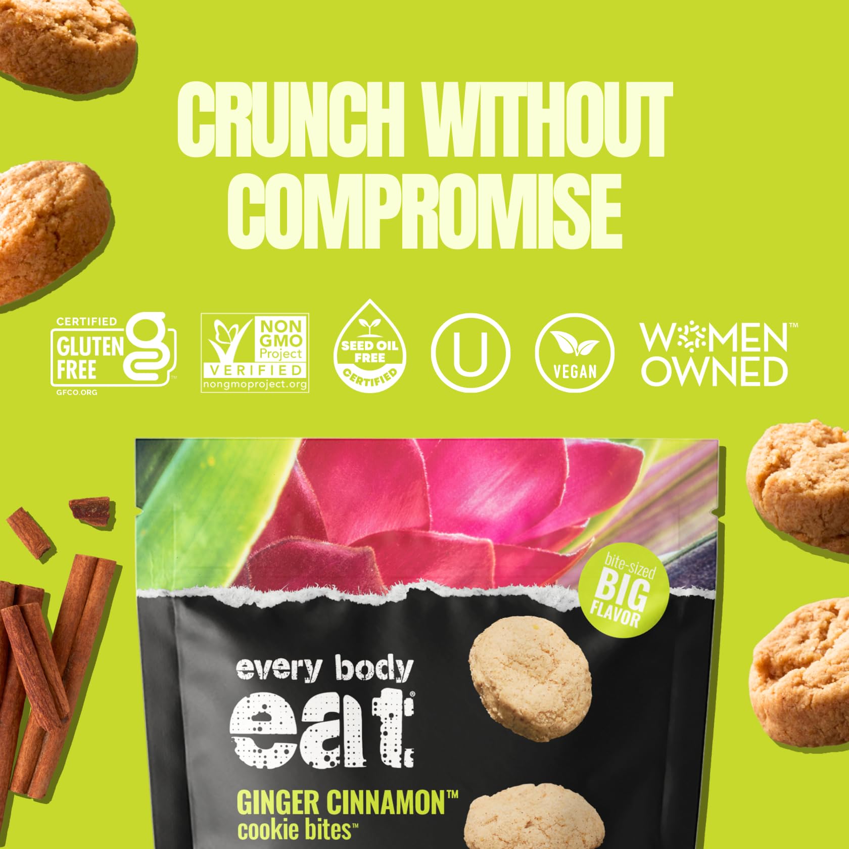 Every Body Eat Ginger Cinnamon Cookie Bites, 5.5 OZ