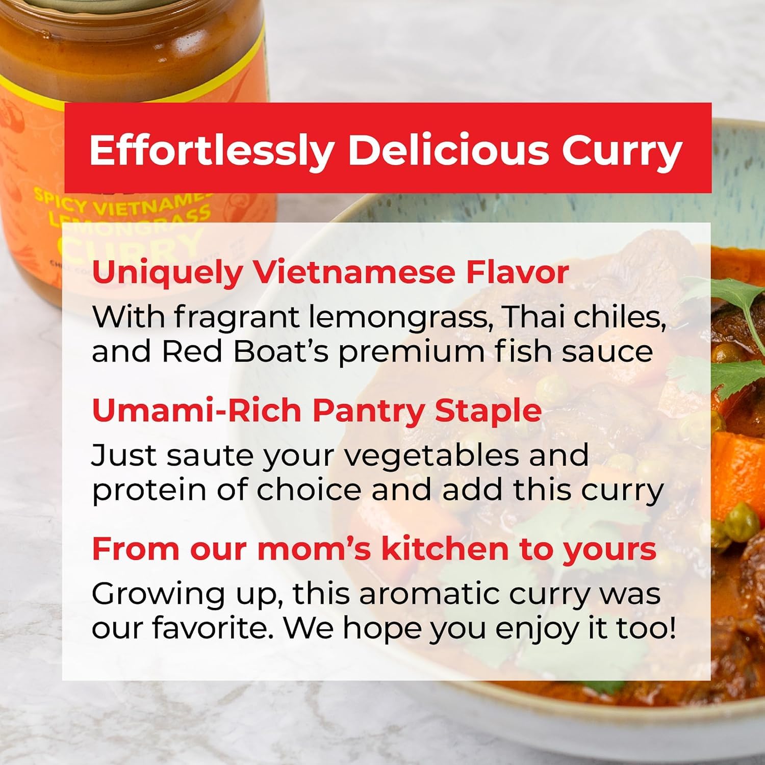 Red Boat Fish Sauce Simmer Sauce (2 Pack, Spicy Vietnamese Lemongrass Curry)