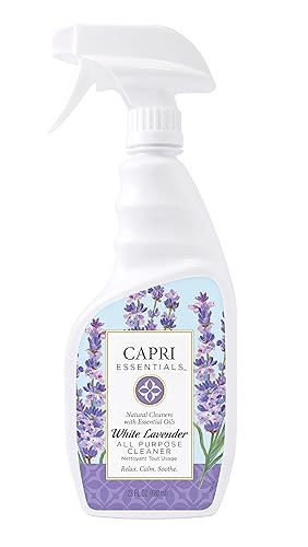 CAPRI ESSENTIALS APC, Household Dust Remover, Kitchen Counter Surface Spray, Removes Grime, Blend of Essential Oils, White Lavender, 23 FL Oz