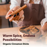 Micro Ingredients Organic Cinnamon Sticks Whole, 2lb (200+ Sticks) | Bold Aroma & Flavor | Great for Tea, Desserts & Cooking | Non-GMO, Vegan