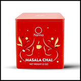 Karma Masala Chai - Herbal, Caffeine, Organic, Non-GMO Blend - Calming Herbs & Spices for Relaxation, Focus, Wellness, and Healthy Sipping - Re-Usable