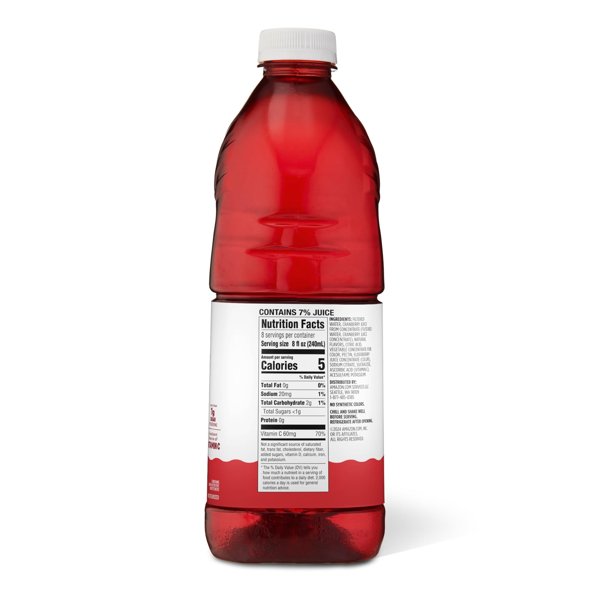 Amazon Grocery, Diet Cranberry Juice Cocktail, 64 Fl Oz