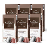 Camilla’s Heritage - Intensity 8 Chocolate Flavored Espresso Coffee, Gourmet Espresso Cups, 60 Coffee Pods
