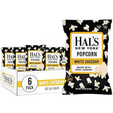 Hal's New York Popcorn, White Cheddar, 0.90 Oz (Pack of 6)