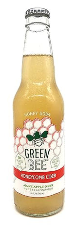 Green Bee Honey Sweetened Soda - Case of 12 (Honeycomb Cider)