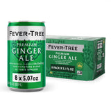 Fever-Tree Ginger Ale - Premium Mixer for Cocktails and Mocktails, 5.1 fl oz Cans, Pack of 8 - Naturally Sourced, Non-GMO
