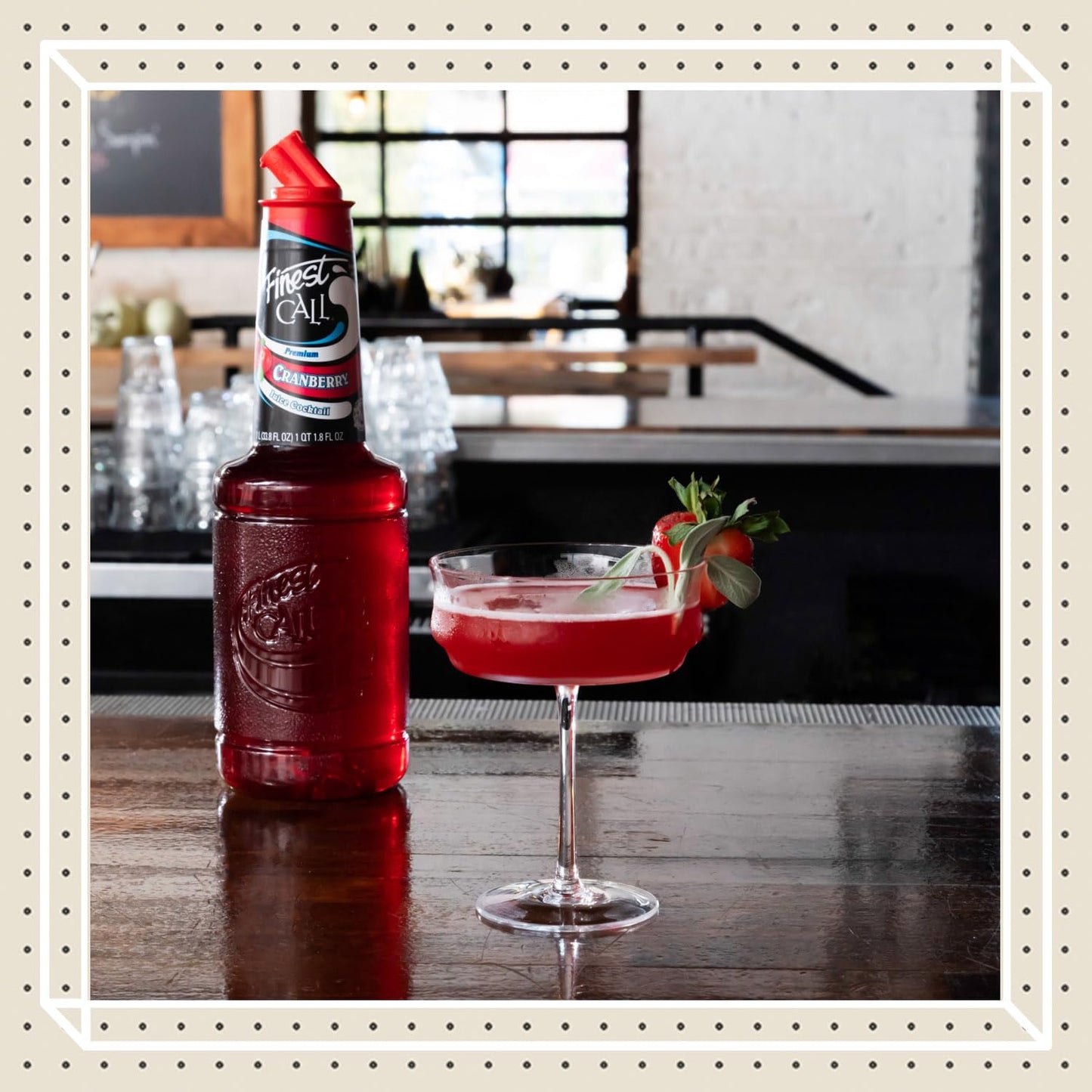 Finest Call Premium Cranberry Juice Cocktail Drink Mix, 1 Liter Bottle (33.8 Fl Oz)
