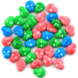 Sugar Skulls Tin Candy (3 Pack) Festive Sweet Flavor Skill Shaped Gift Stuffers with 2 Gosutoys Stickers