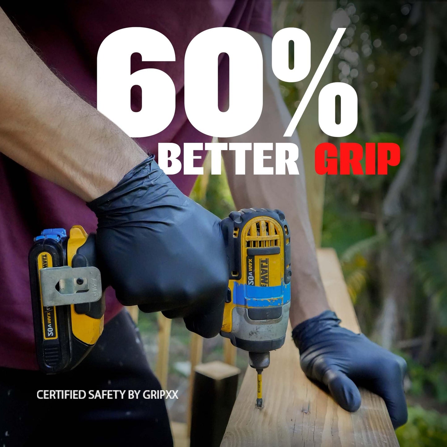 London Labs Black Nitrile Gloves Disposable Latex Free & Powder Free,4 Mil Rubber Glove, Cleaning, Cooking, Mechanic, Tattoo (200 Count, X-Large)
