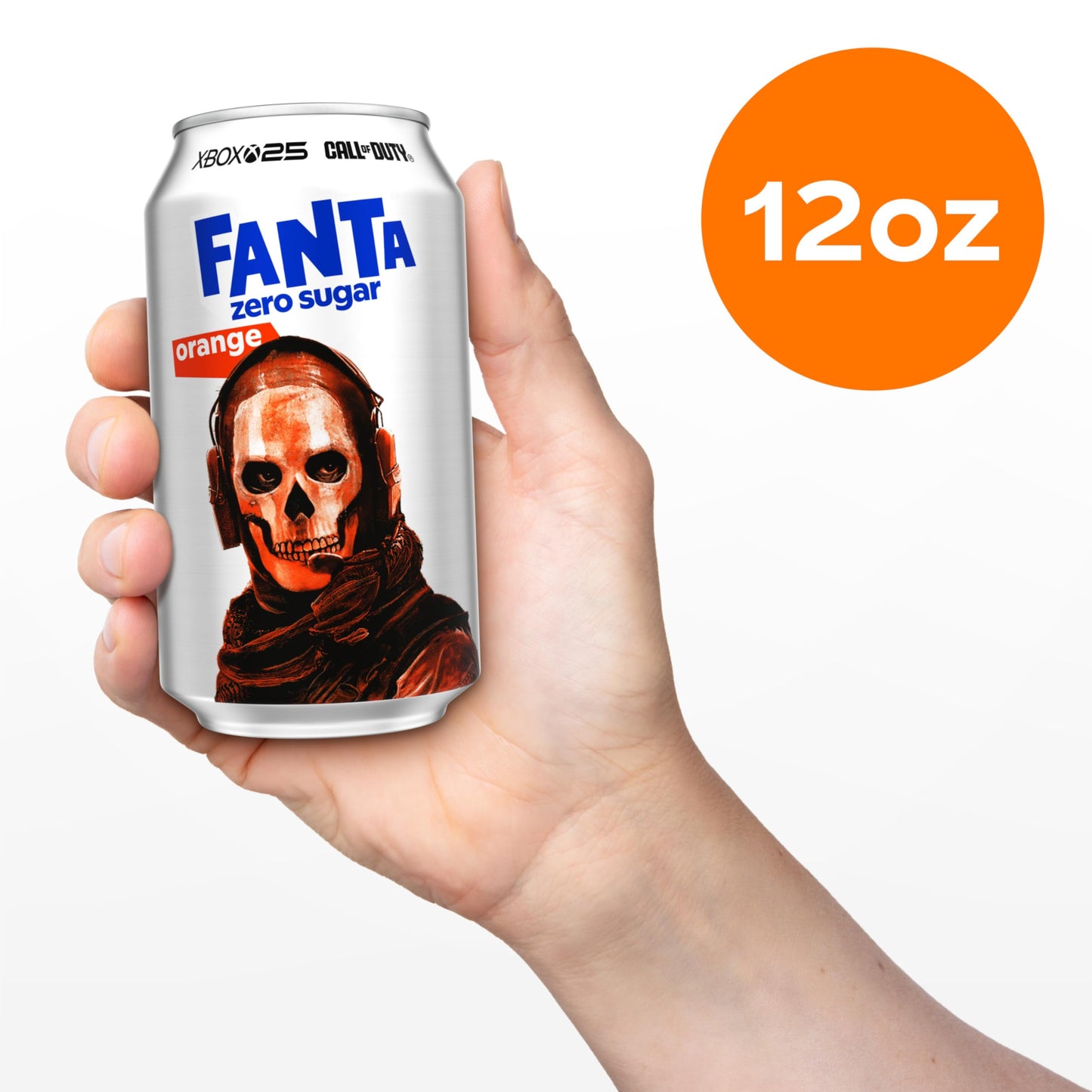 Fanta Zero Sugar Orange Soda, 12 Pack