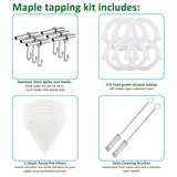 ARGCONNER Maple Syrup Tapping Kit - (6) Stainless Steel Spiles and Hooks, (6) 3-ft Food Grade Tubing, (6) 1-Quart Syrup Pre-Filters, (2) Spile