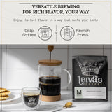 Leiva’s Breakfast Blend Medium Roast Coffee (8oz), Freshly Roasted, Small Batch Guatemalan Beans - Organic Single Origin Coffee Ground - Low Acidity