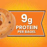 Thomas' Blueberry Bagels, 6 count, (3.0 oz each), 8g Protein, Kosher Fruit Bagels, 18 oz Bag
