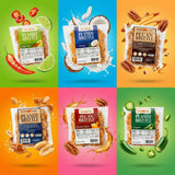 brittle-brittle Party Pack - 6 Flavor Bundle (Peanut & Pecan Brittle) - Chili Lime, Coconut, Jalapeño, Classic Peanut, Pecan, Bourbon Maple - 5 oz
