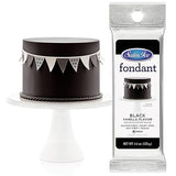 Satin Ice Fondant for Cake Decorating, Black (4.4 Ounce)